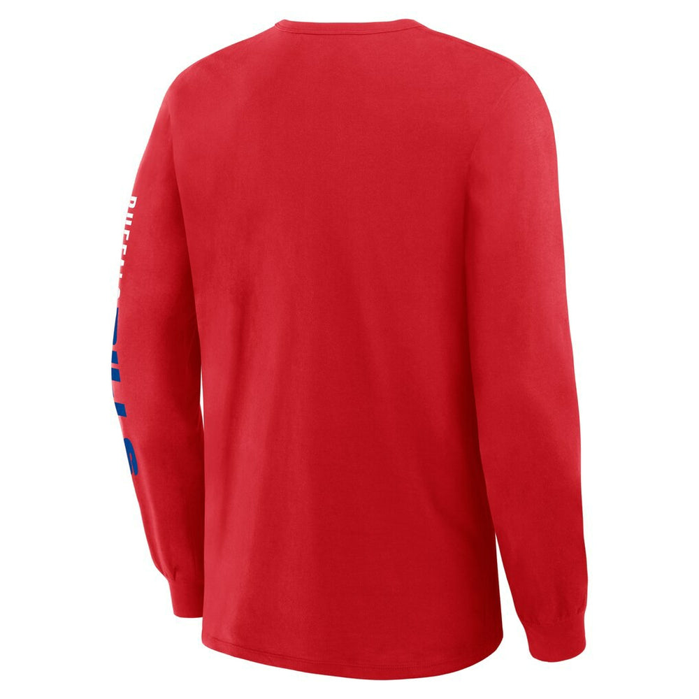Buffalo Bills Clock Management Legacy Long Sleeve T-Shirt Red - Fanatics