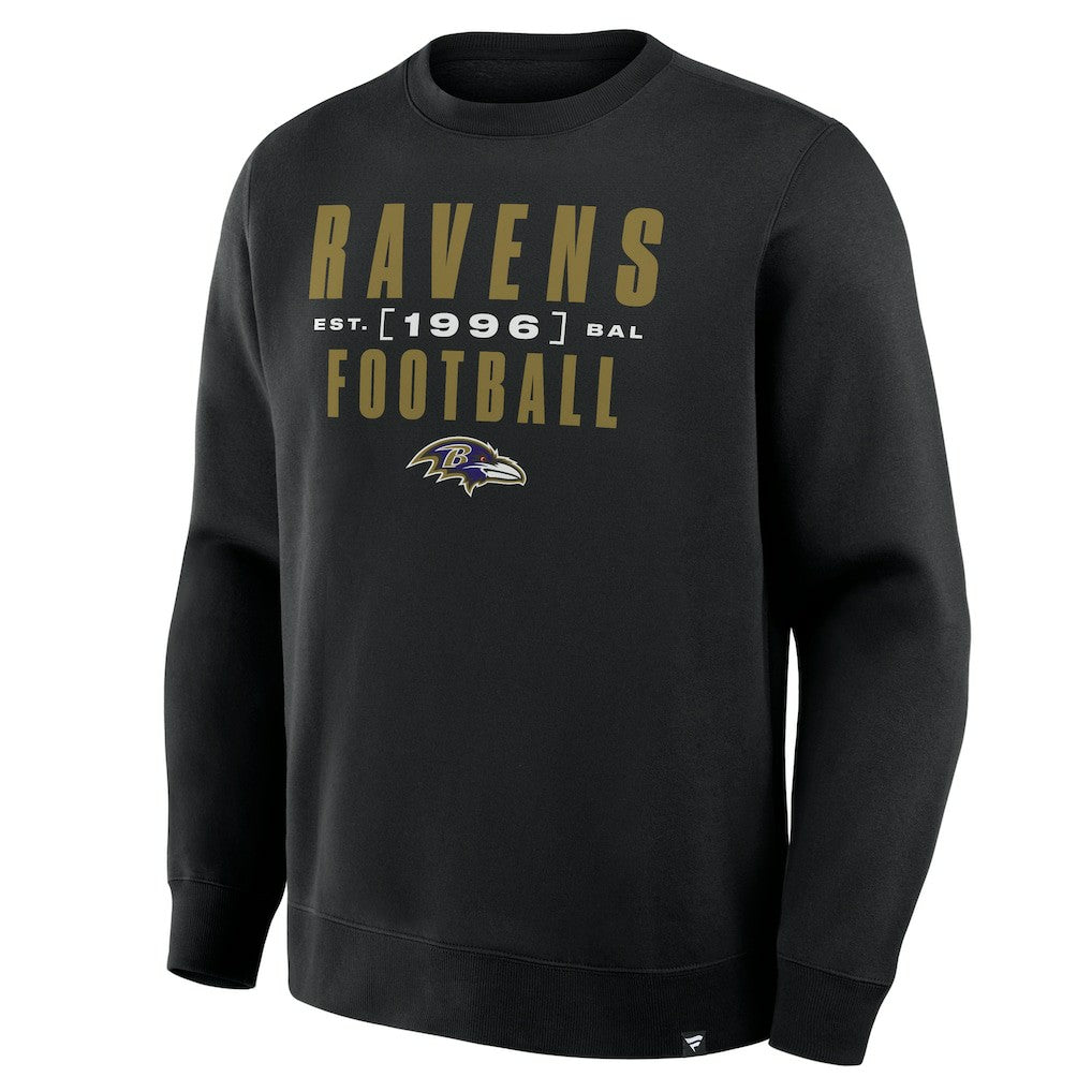 Baltimore Ravens Powerful Throw Legacy Pullover Sweatshirt Black - Fanatics