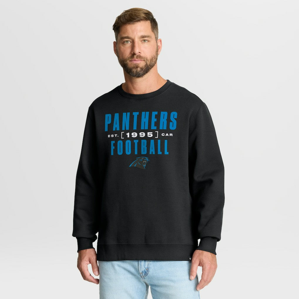 Carolina Panthers Powerful Throw Legacy Pullover Sweatshirt Black - Fanatics