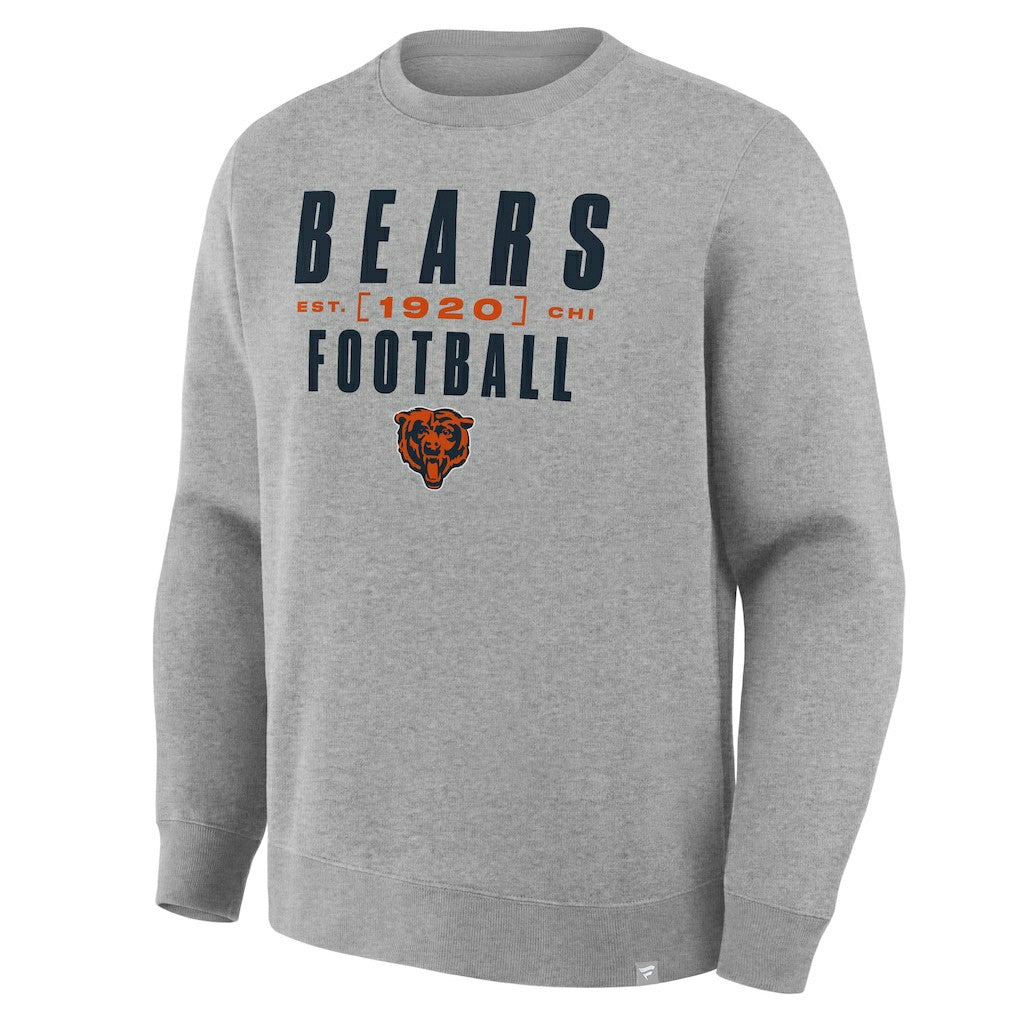 Chicago Bears Powerful Throw Legacy Pullover Sweatshirt Heather Gray - Fanatics