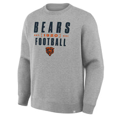Chicago Bears Powerful Throw Legacy Pullover Sweatshirt Heather Gray - Fanatics