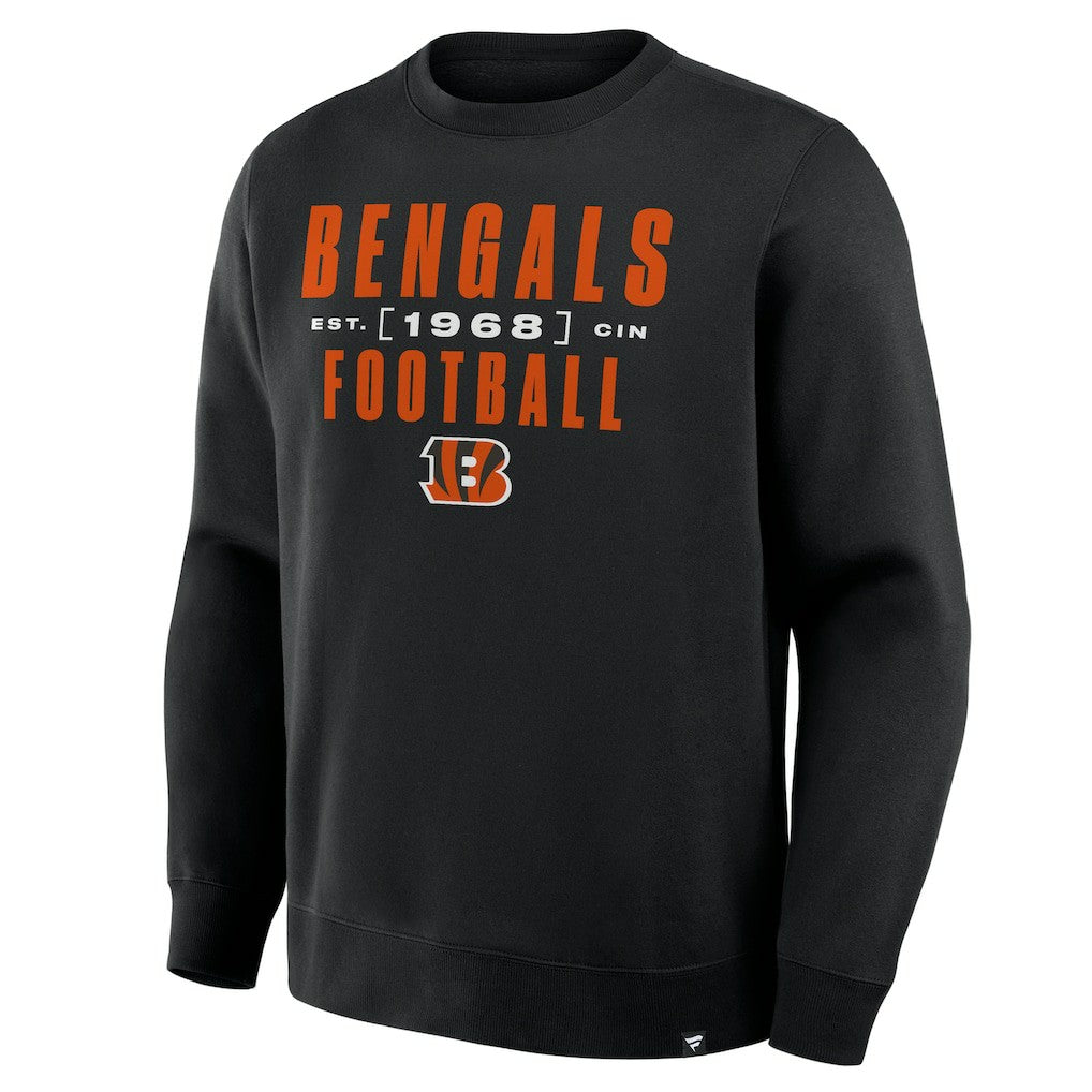 Cincinnati Bengals Powerful Throw Legacy Pullover Sweatshirt Black - Fanatics