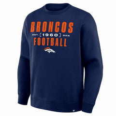 Denver Broncos Powerful Throw Legacy Pullover Sweatshirt Navy - Fanatics