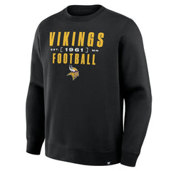 Minnesota Vikings Powerful Throw Legacy Pullover Sweatshirt Black - Fanatics