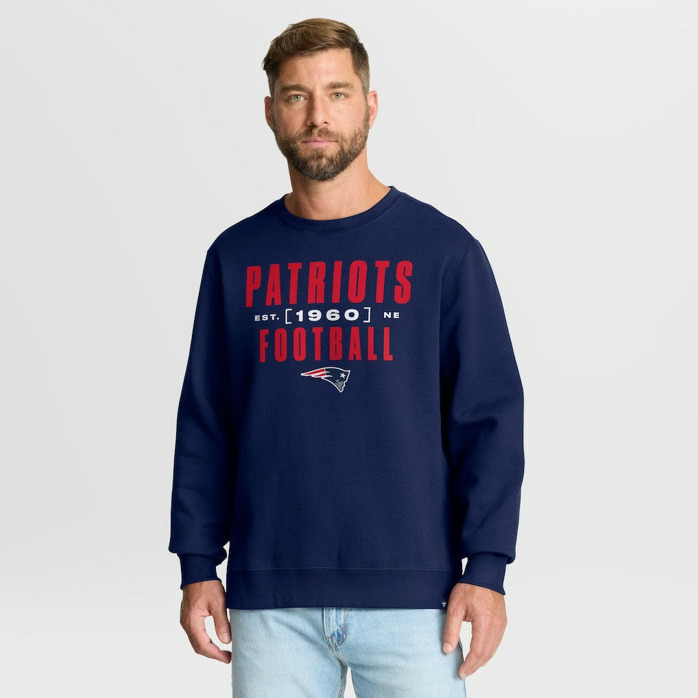 New England Patriots Powerful Throw Legacy Pullover Sweatshirt Navy - Fanatics