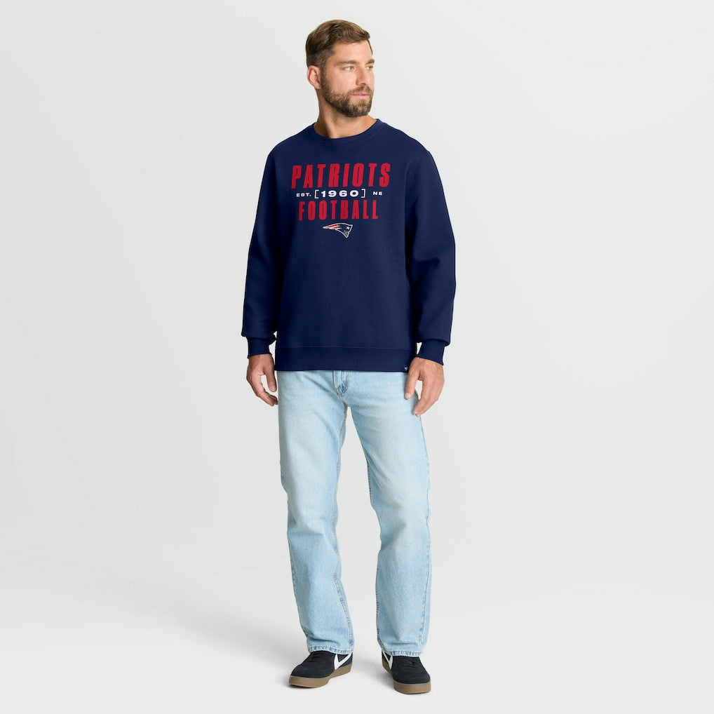 New England Patriots Powerful Throw Legacy Pullover Sweatshirt Navy - Fanatics