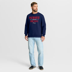 New England Patriots Powerful Throw Legacy Pullover Sweatshirt Navy - Fanatics