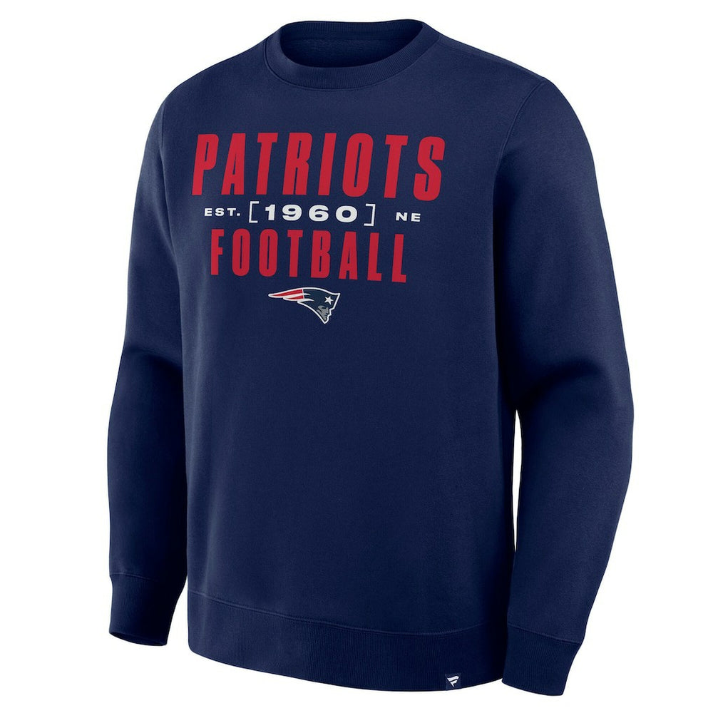 New England Patriots Powerful Throw Legacy Pullover Sweatshirt Navy - Fanatics