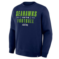 Seattle Seahawks Powerful Throw Legacy Pullover Sweatshirt College Navy - Fanatics