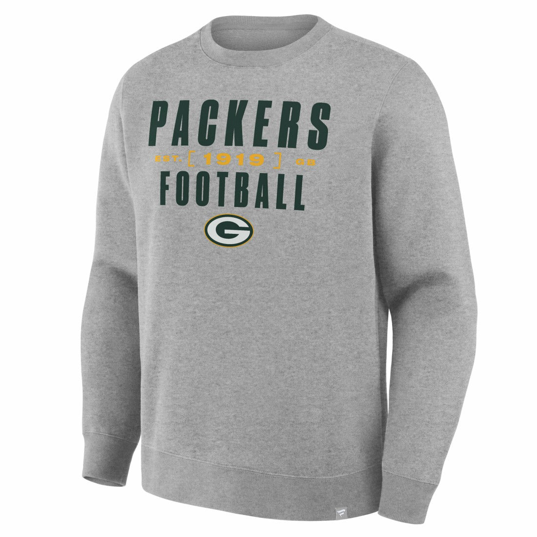Green Bay Packers Powerful Throw Legacy Pullover Sweatshirt Heather Gray - Fanatics