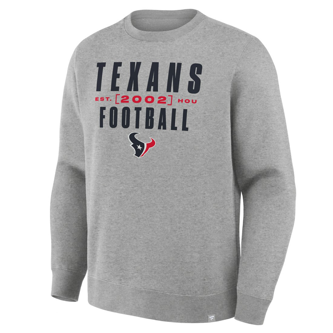 Houston Texans Powerful Throw Legacy Pullover Sweatshirt Heather Gray - Fanatics