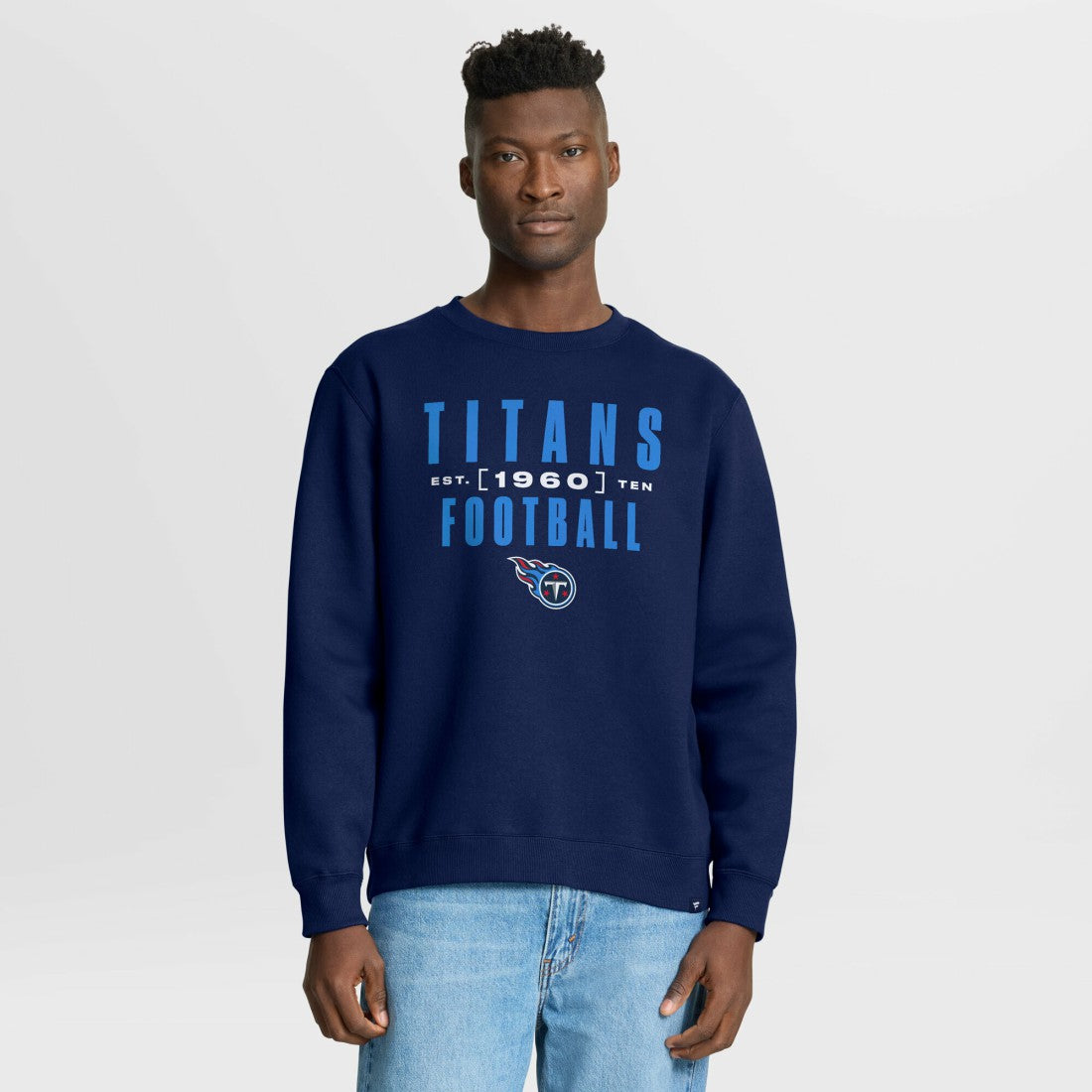 Tennessee Titans Powerful Throw Legacy Pullover Sweatshirt Navy - Fanatics