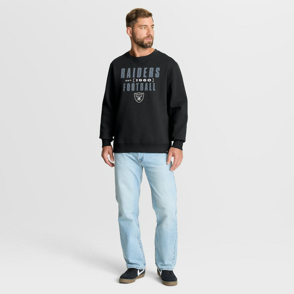 Las Vegas Raiders Powerful Throw Legacy Pullover Sweatshirt Black - Fanatics