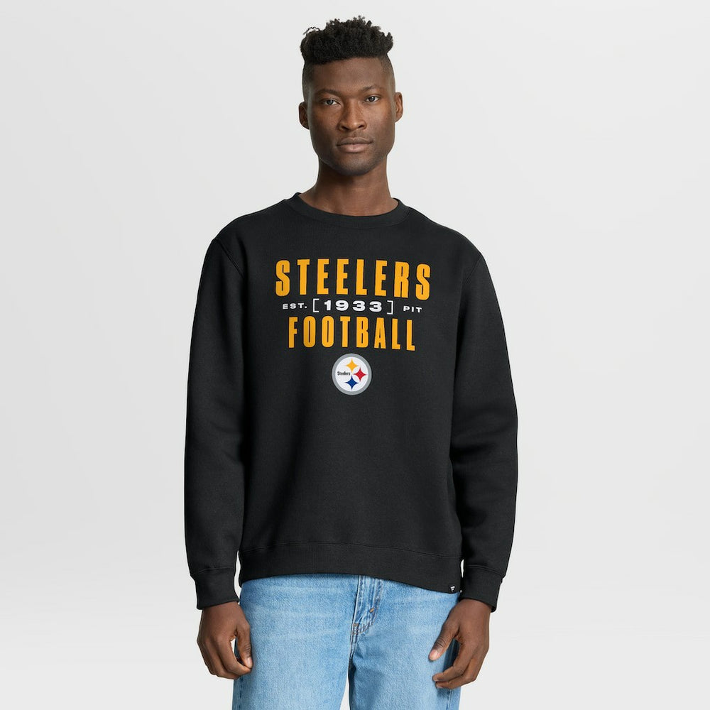 Pittsburgh Steelers Powerful Throw Legacy Pullover Sweatshirt Black - Fanatics