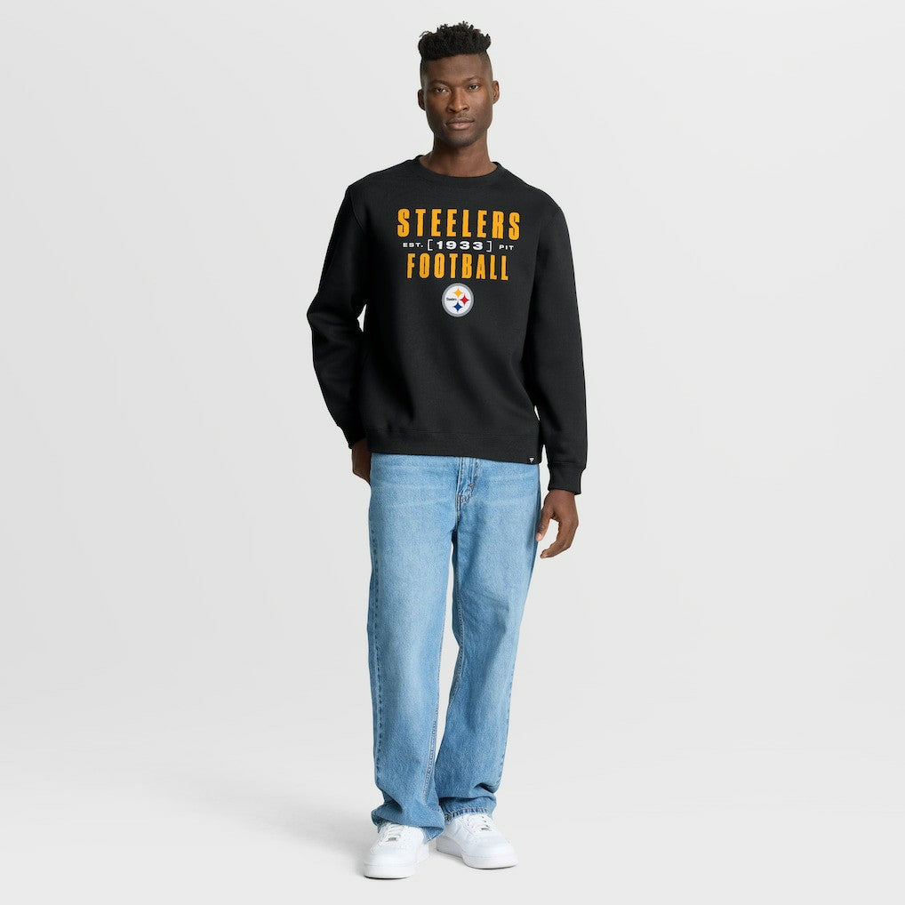 Pittsburgh Steelers Powerful Throw Legacy Pullover Sweatshirt Black - Fanatics