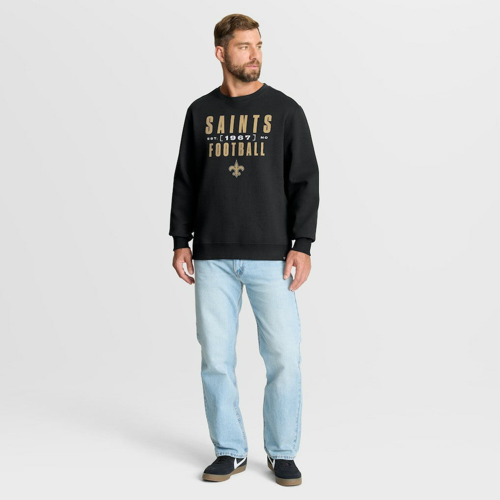 New Orleans Saints Powerful Throw Legacy Pullover Sweatshirt Black - Fanatics