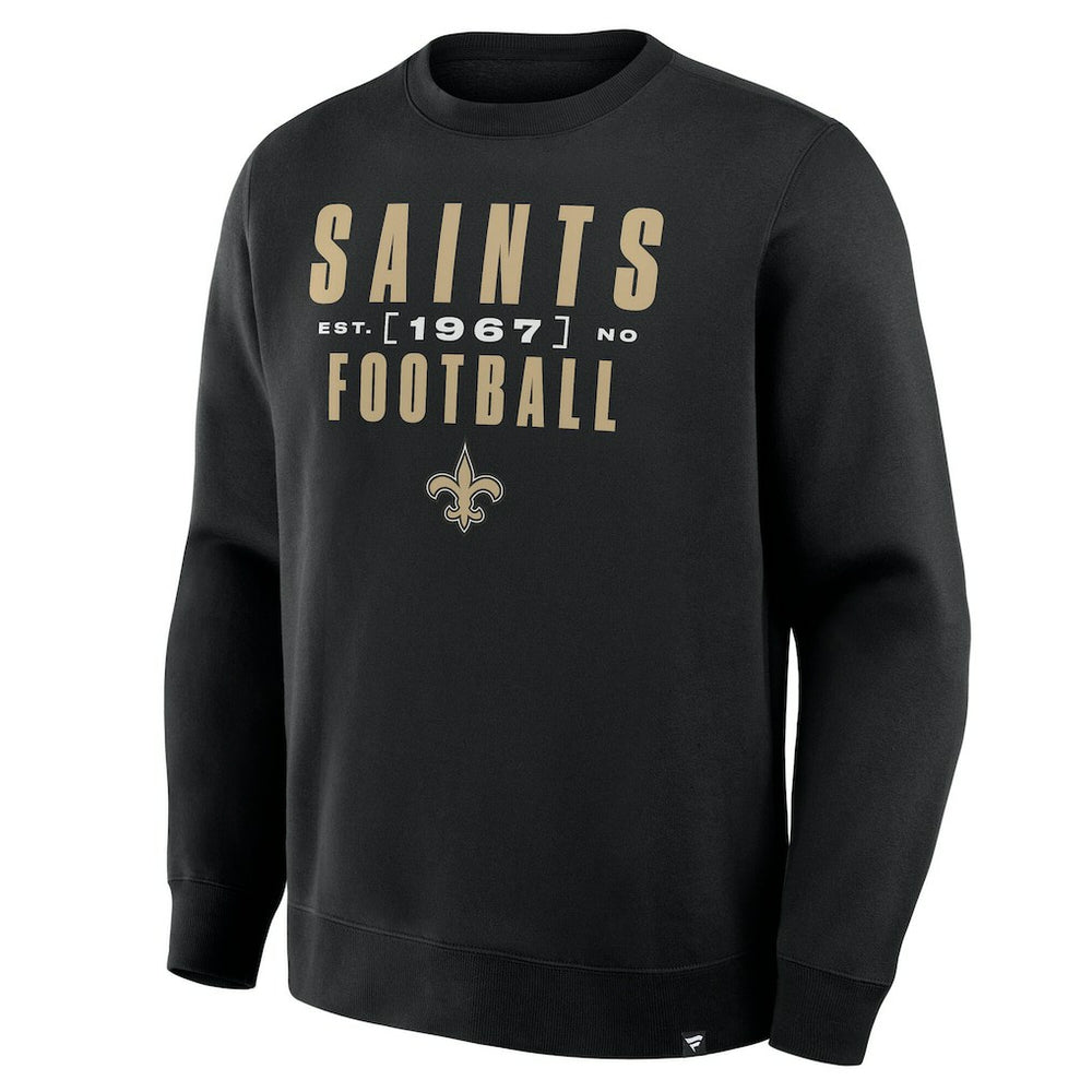 New Orleans Saints Powerful Throw Legacy Pullover Sweatshirt Black - Fanatics