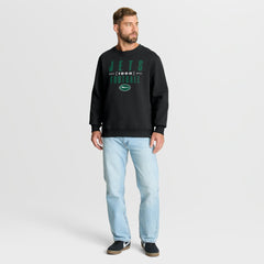 New York Jets Powerful Throw Legacy Pullover Sweatshirt Black - Fanatics