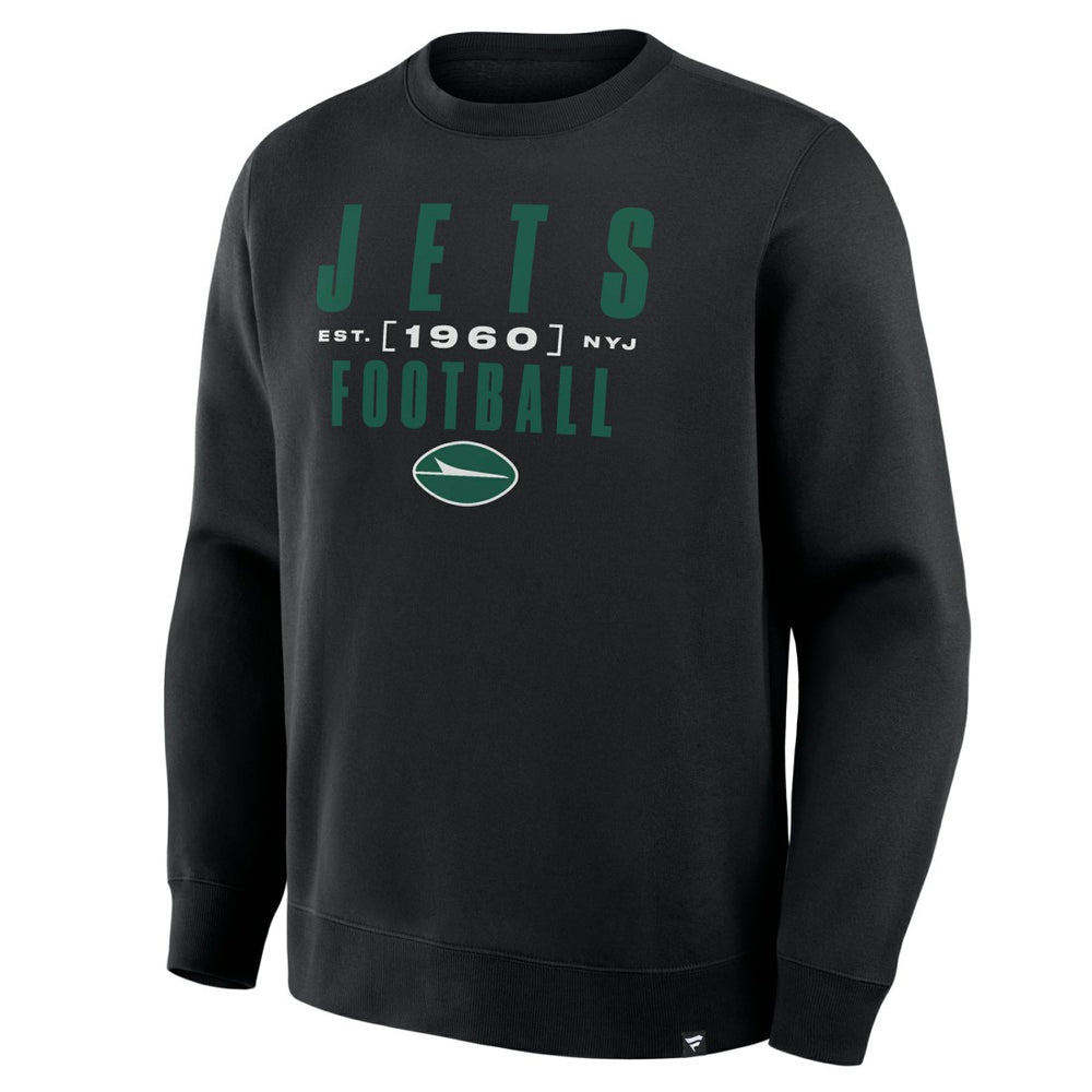 New York Jets Powerful Throw Legacy Pullover Sweatshirt Black - Fanatics