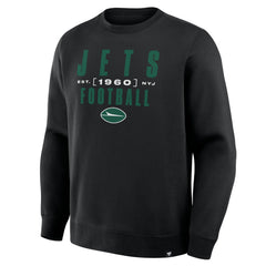 New York Jets Powerful Throw Legacy Pullover Sweatshirt Black - Fanatics
