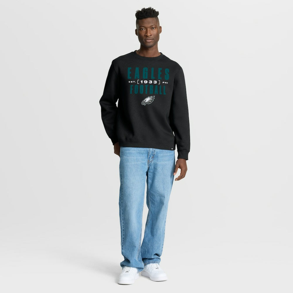 Philadelphia Eagles Powerful Throw Legacy Pullover Sweatshirt Black - Fanatics