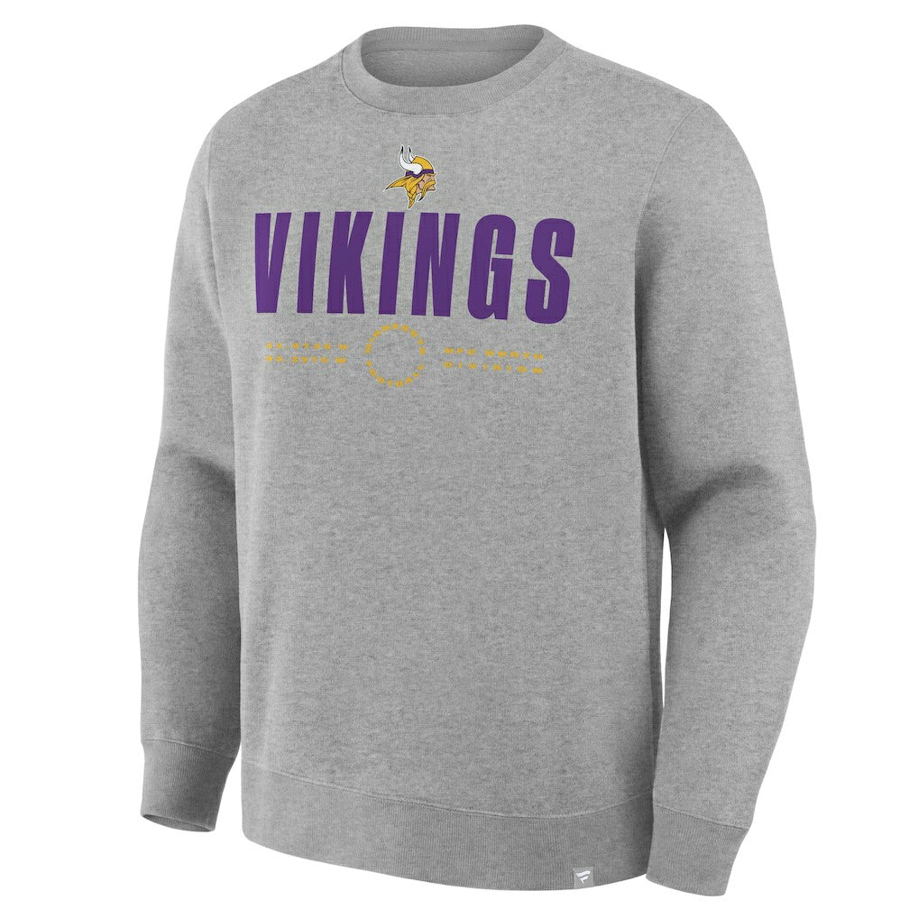 Minnesota Vikings Direct Handoff Legacy Pullover Sweatshirt Heather Gray - Fanatics