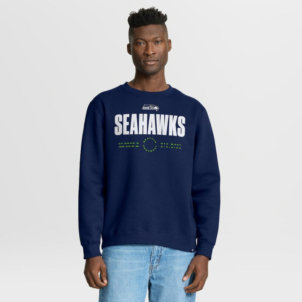 Seattle Seahawks Direct Handoff Legacy Pullover Sweatshirt College Navy - Fanatics