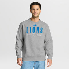 Detroit Lions Direct Handoff Legacy Pullover Sweatshirt Heather Gray - Fanatics