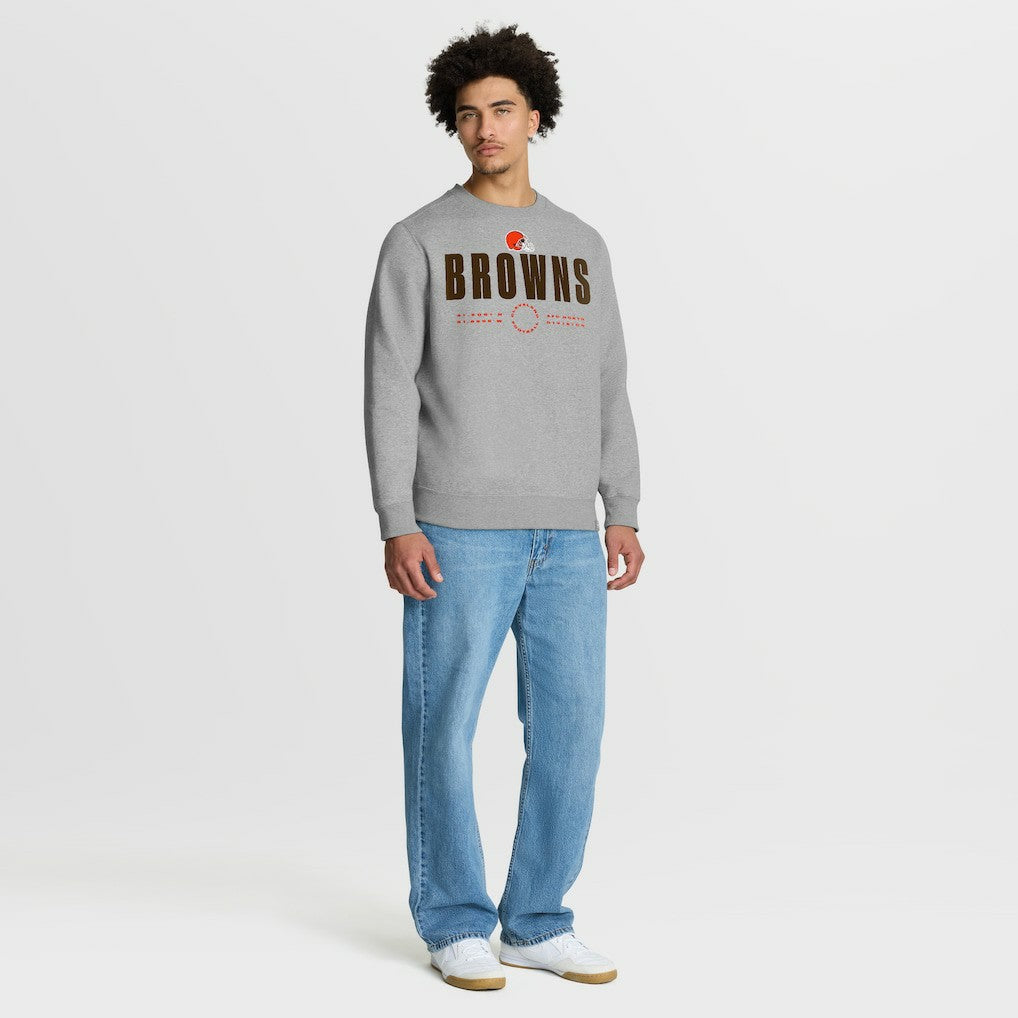 Cleveland Browns Direct Handoff Legacy Pullover Sweatshirt Heather Gray - Fanatics