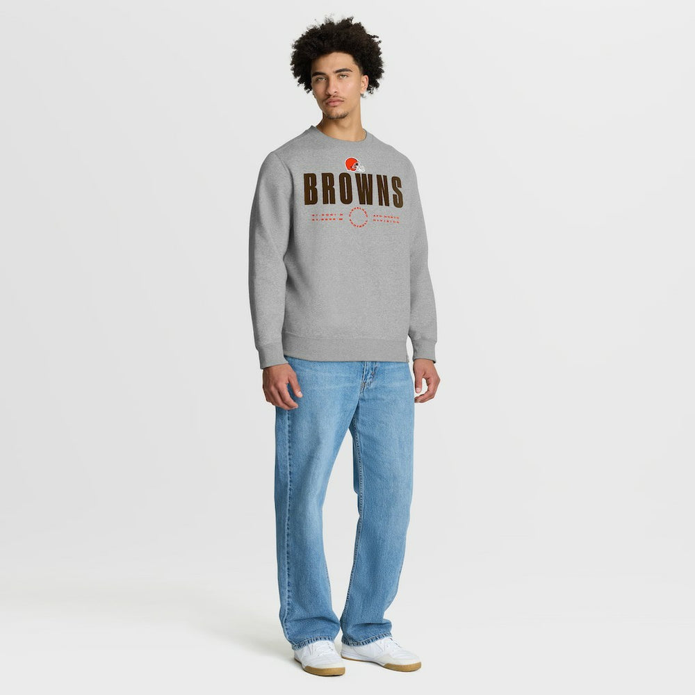 Cleveland Browns Direct Handoff Legacy Pullover Sweatshirt Heather Gray - Fanatics