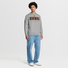 Cleveland Browns Direct Handoff Legacy Pullover Sweatshirt Heather Gray - Fanatics