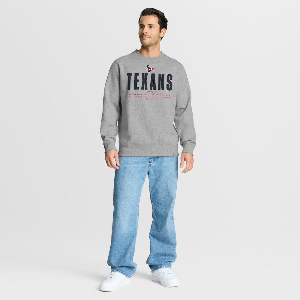 Houston Texans Direct Handoff Legacy Pullover Sweatshirt Heather Gray - Fanatics