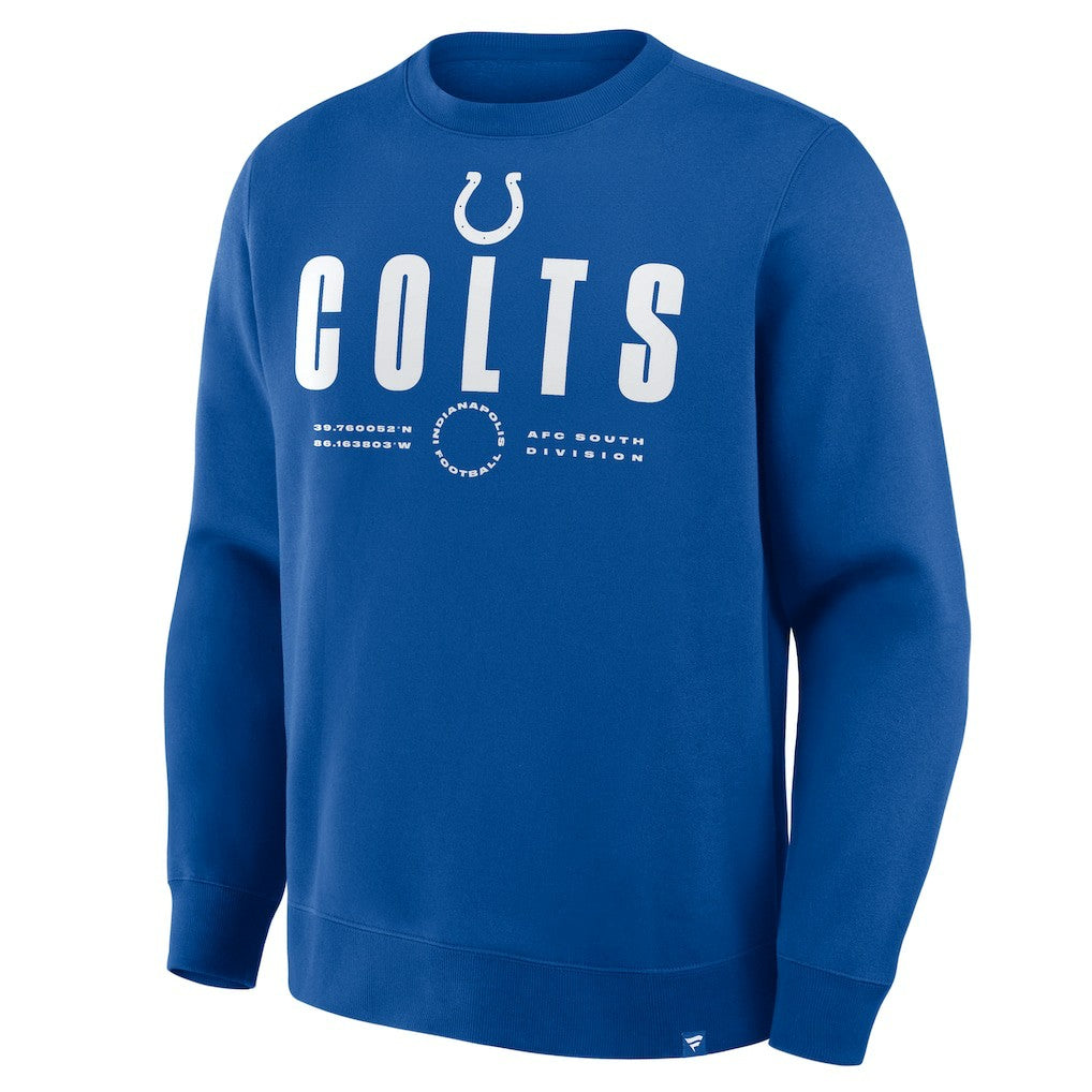 Indianapolis Colts Direct Handoff Legacy Pullover Sweatshirt Royal - Fanatics