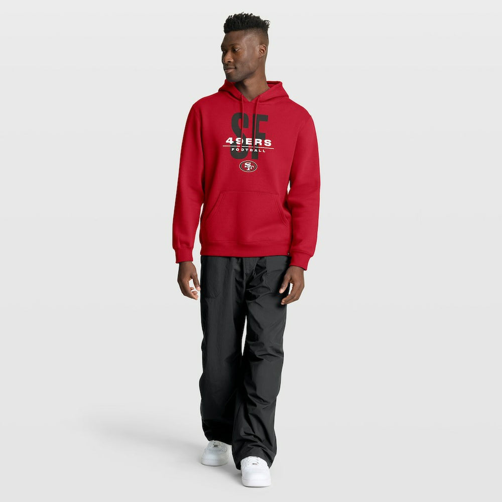 San Francisco 49ers Right Tackle Legacy Pullover Hoodie - Scarlet - Fanatics