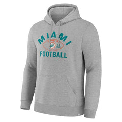 Miami Dolphins Fumblerooski Legacy Pullover Hoodie Heather Gray - Fanatics