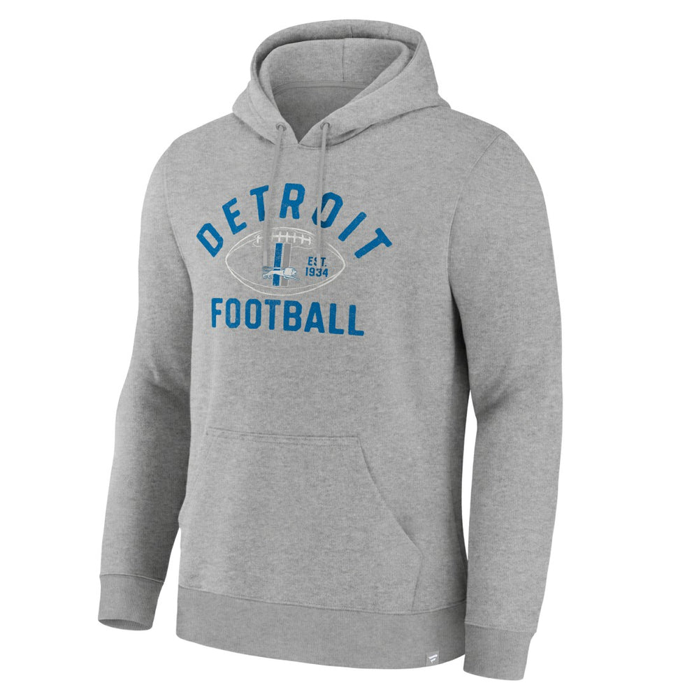 Detroit Lions Fumblerooski Legacy Pullover Hoodie Heather Gray - Fanatics