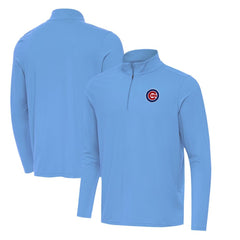 Chicago Cubs Antigua Intent Quarter-Zip Top Lifestyle
