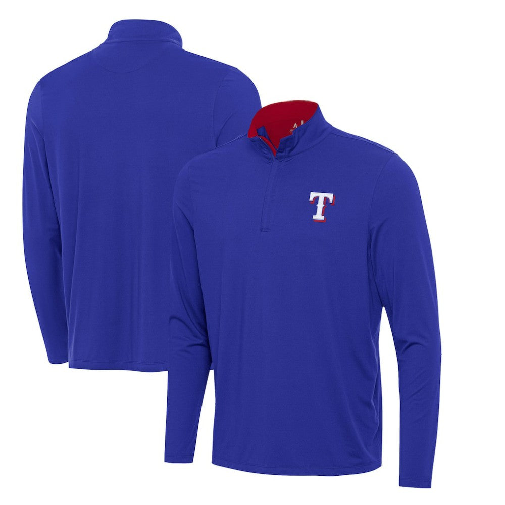 Texas Rangers Antigua Content Quarter-Zip Top for sale