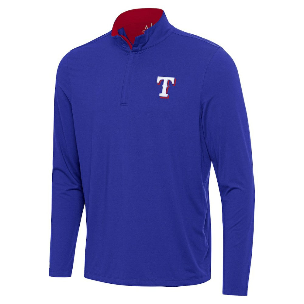 Texas Rangers Antigua Content Quarter-Zip Top for sale