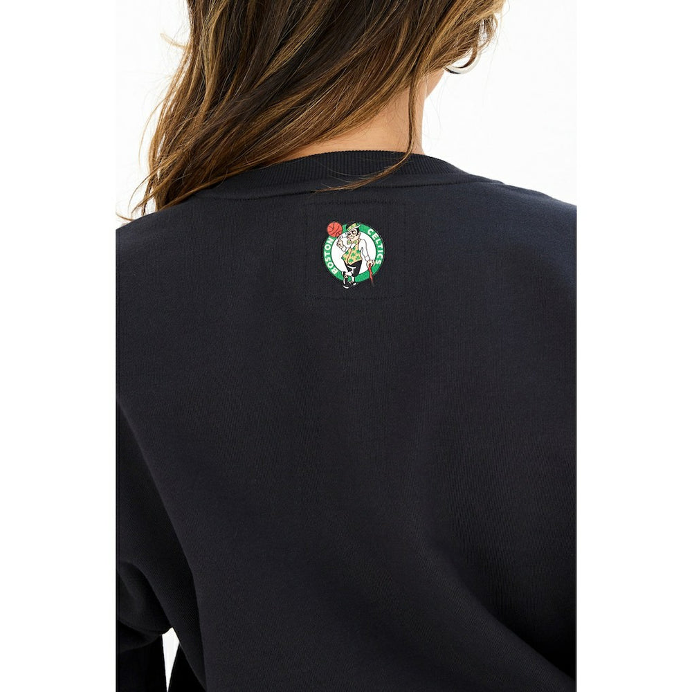 NBA - Boston Celtics Terez Women's Gemstone Logo Pullover Sweatshirt - Black