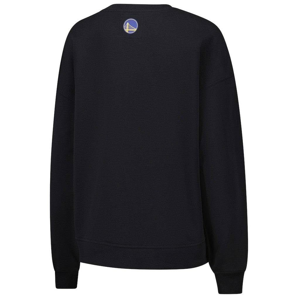 NBA - Golden State Warriors Terez Women's Gemstone Logo Pullover Sweatshirt - Black