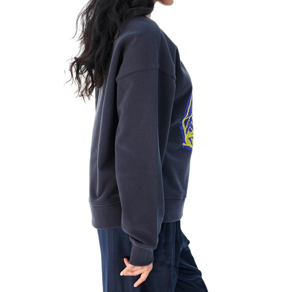 NBA - Golden State Warriors Terez Women's Gemstone Logo Pullover Sweatshirt - Black