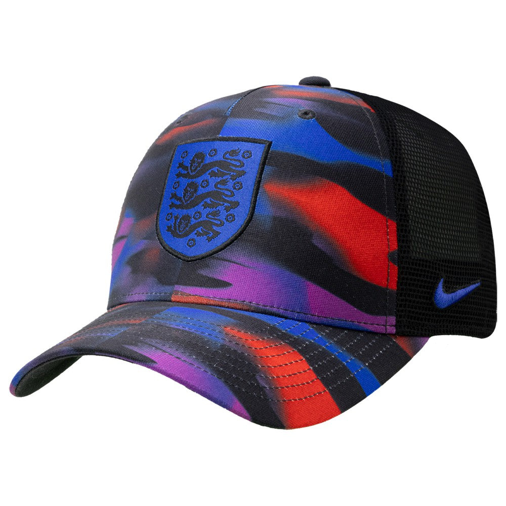 Nike England National Team Unisex Rise Printed Trucker Adjustable Hat - Black
