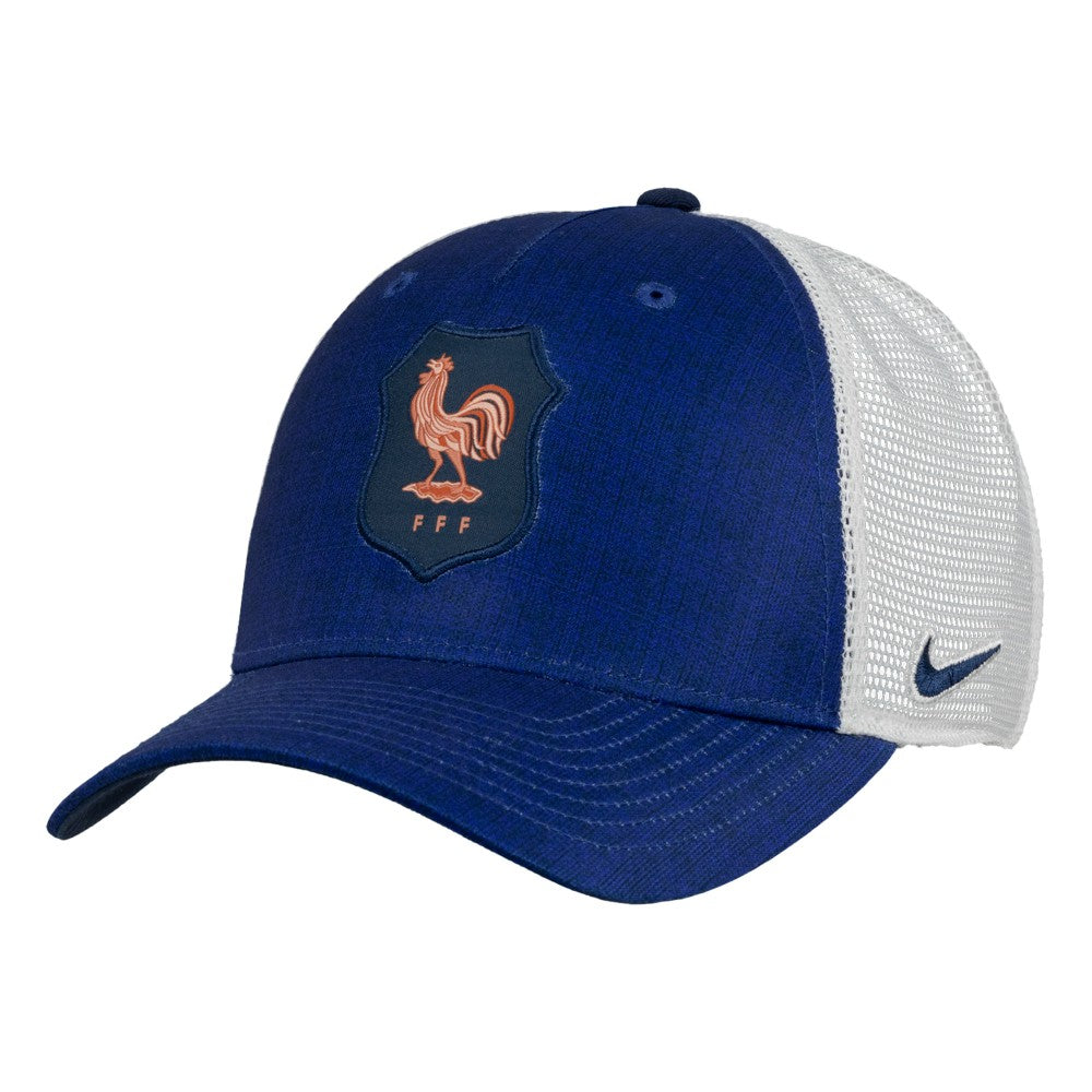 Nike France National Team Unisex Rise Printed Trucker Adjustable Hat - Navy