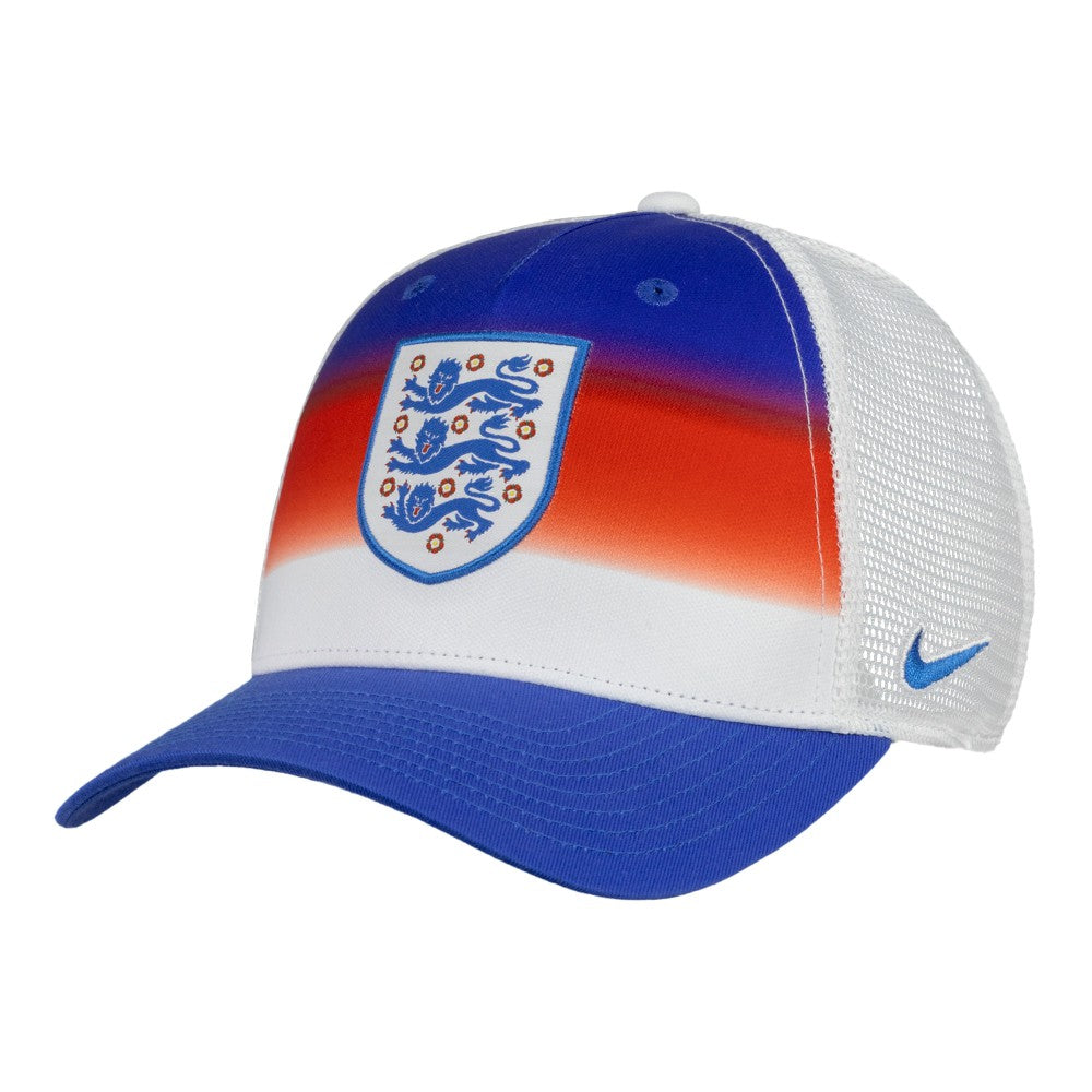 Nike England National Team Unisex Rise Printed Trucker Adjustable Hat - White