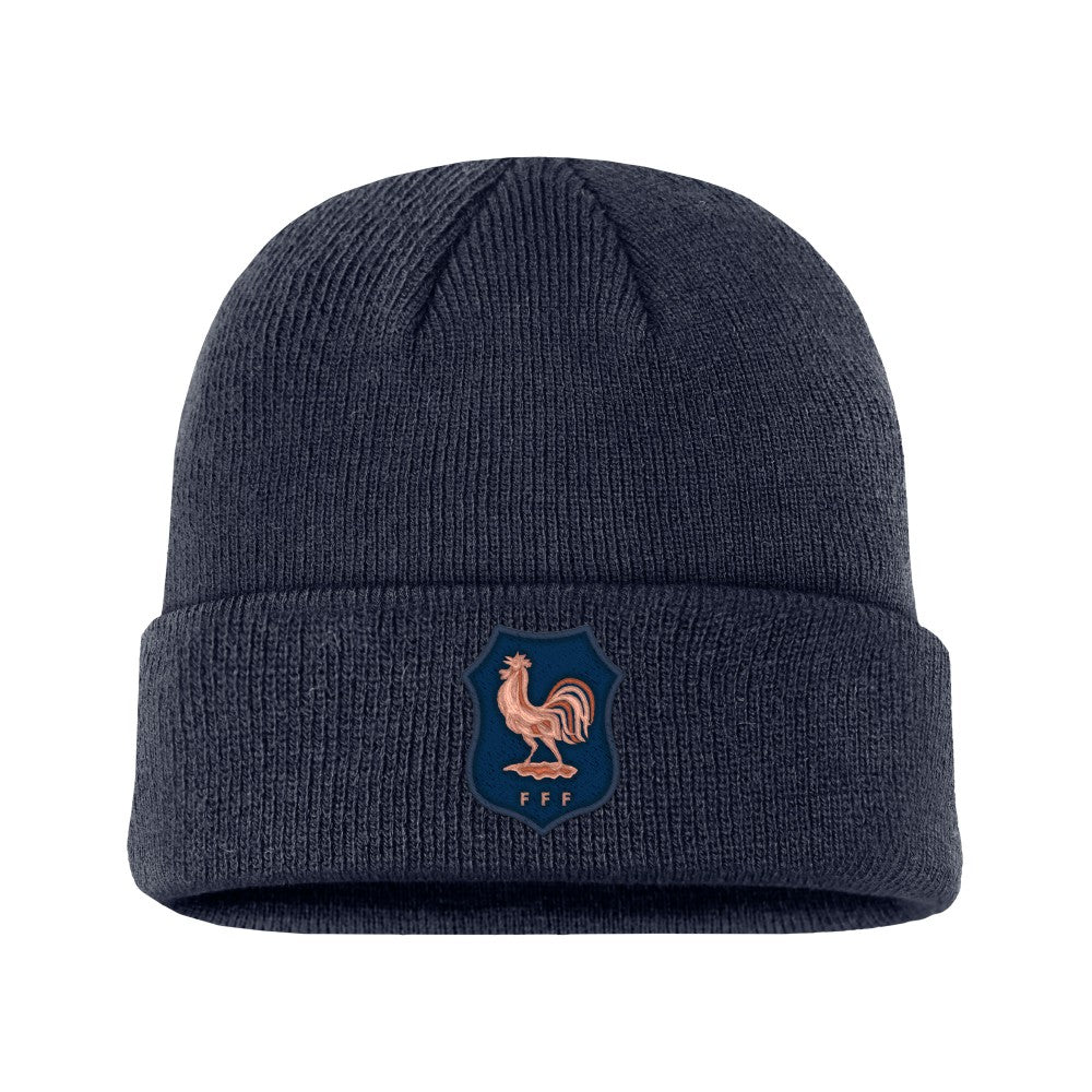 Nike France National Team Unisex Terra Cuffed Knit Hat - Navy