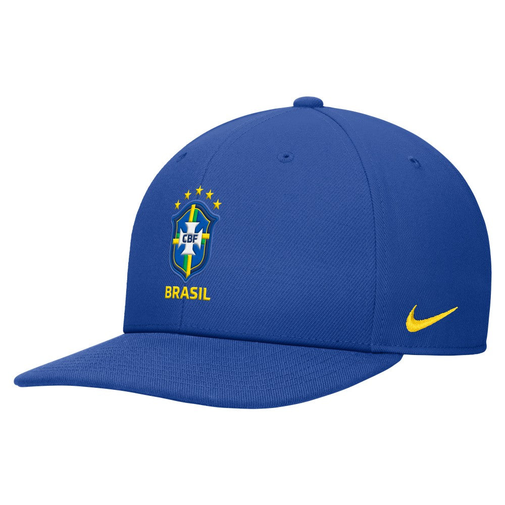 Nike Brazil National Team Unisex Pro Flatbill Snapback Hat - Blue