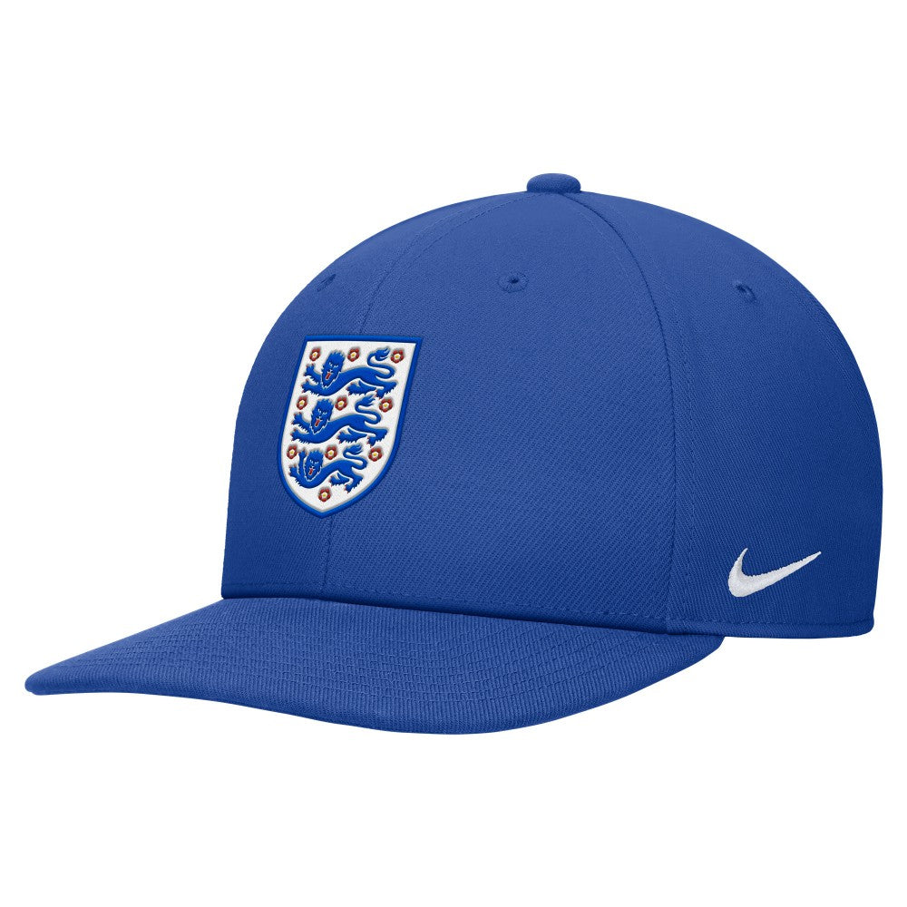 Nike England National Team Unisex Pro Flatbill Snapback Hat - Blue