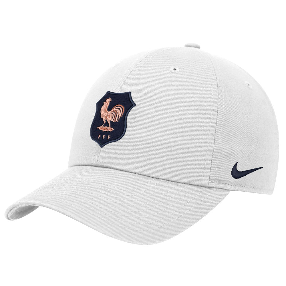 Nike France National Team Unisex Club Adjustable Hat - White