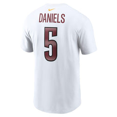 Jayden Daniels Washington Commanders Name & Number T-Shirt White - Nike